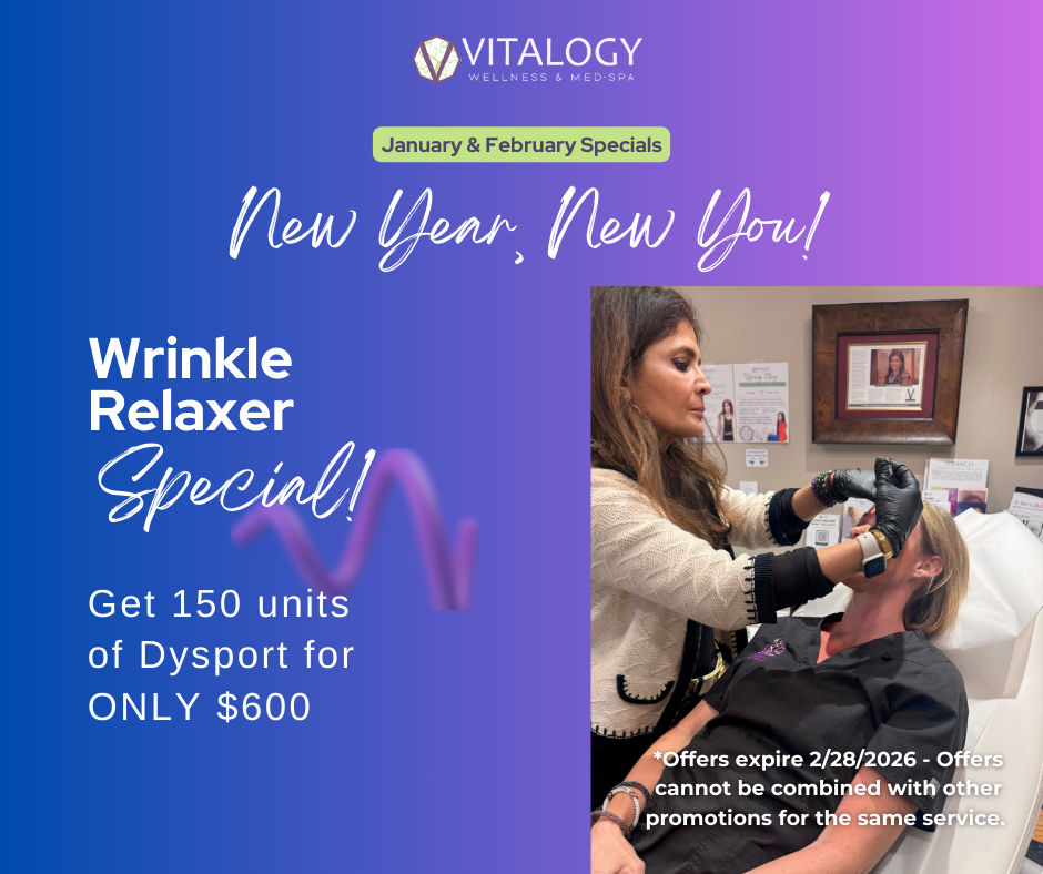 Dysport wrinkle relaxer treatment at Vitalogy Wellness and Med-Spa, Homewood Alabama