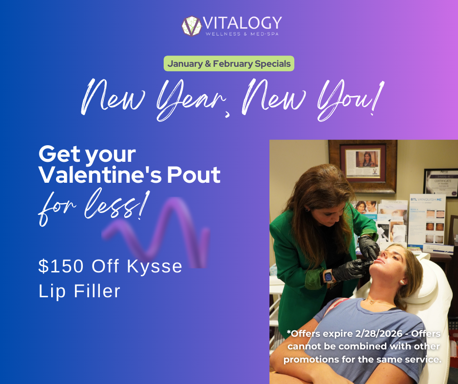 Kysse lip filler treatment at Vitalogy Wellness and Med-Spa Homewood,Alabama