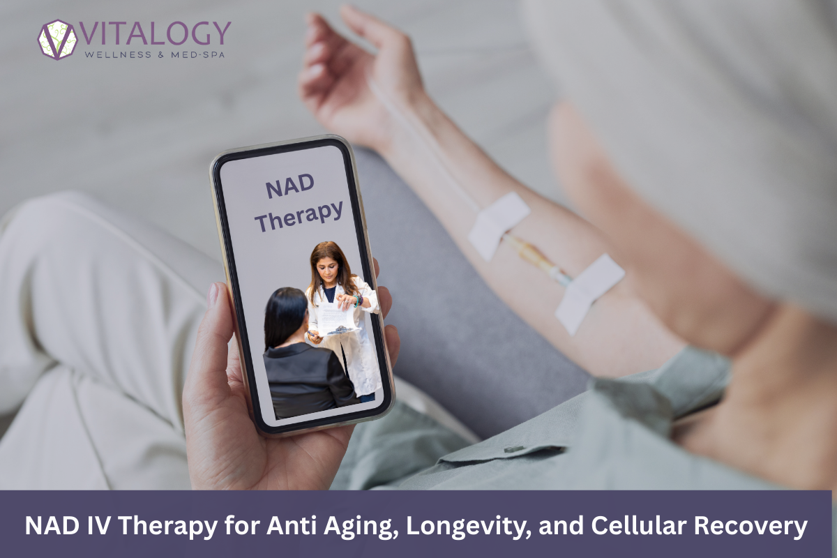 NAD Therapy and Cellular Aging in Vitalogy Wellness and Med Spa